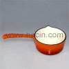 Enameled Cast Iron Saucepan