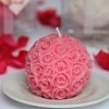 Wedding candles, rose ball candle,  wedding candle supplies 