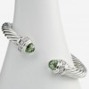 David Yurman 7mm Prasiolite Silver Ice Bracelet