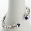 David Yurman 7mm Amethyst Silver Ice Bracelet