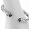 david yurman 7mm Black Onyx Silver Ice Bracelet