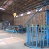 Aluminum rod continuous casting and rolling production line