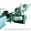 High-pressure steel pipe extrusion coating line