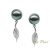 18k Tahitian Pearl Earring