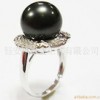 18k white gold ring,shell pearl ring,fine jewelry