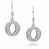 Sterling silver &CZ earrings,925 silver jewelry,fine jewelry