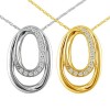 18k white&yellow gold jewelry,diamond necklace,fine jewelry