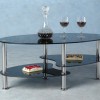 oval tempered glass coffee table xyct-053