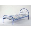 Simple Blue Single Bed