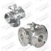 Actuated 3 Way Ball Valve