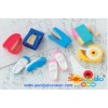 Pencil Sharpener and stapler shaped eraser set