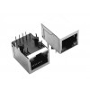 single port RJ45 connector pcb jack 8P8C with magnetic/transformer led sheilding