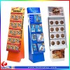 food cardboard display shelves, food paper display, food display stand, paper display rack