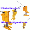 Hydraulic toe jack works for machinery moving works