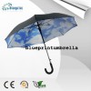 Auto open blue sky and white cloud umbrella