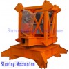 Slewing mechanism of tower cranes