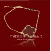 China Fashion High Plated 925 Sterling Silver jewelry Four Leaf Clover Bracelet Wholesale