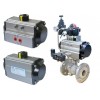 Pneumatic actuator of pinion and  rack type