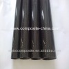 3k plain weave carbon fiber tube,with glossy surface finish