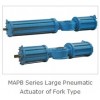 Large Valve Pneumatic Actuator of Fork Type