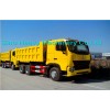 336HP 6x4 HOWO A7 Heavy Duty Dump Truck EURO II in White Yellow