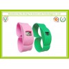 Promotion Gift Green / Pink Silicone Strap Watches With Custom Printed Logo