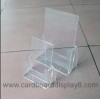 Clear Acrylic Brochure Holder With Silk Screen Printing