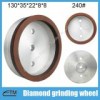 full rim sintering resin bond glass edging wheel for glass straighline edging machine