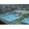 Outdoor Square Metal Frame Pool , Metal Frame Swimming Pool For Rental