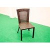 Brown Patio Furniture Outdoor Rattan Chairs with High Back