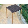 Contemporary Rattan Stools Furniture , Square Wicker Patio Furniture