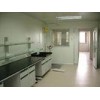 Durable Custom Chemistry Laboratory Wall Bench With Steel / Wood Structure