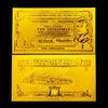 Full set  AUD Gold Engrave Banknote , Foreign bank notes gold paper money