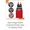 High Voltage Rubber Screened Flexible Cable For Railway Shield