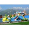 3M Height Fiberglass Octopus Kids Water Slides For Backyard with Multilane