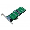 High Performance 2 ports Asterisk Card e1 pri pci-e Card with 2U calss