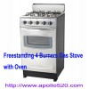 Freestanding 4 Burners Gas Stove with 50 Liter Freestanding Gas Oven