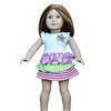 Multicolor Nylon Sleeveless Tiered Dress for 18 inch Madame Alexander Dolls