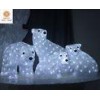 3D Acrylic Figure Christmas Decoration Lights Bear Family Wire Surface 24V 160L