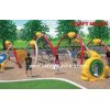 Large Amusement Park Kids Wooden Climbing Frames , Commercial Outdoor Playground