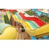 Multi-Slides Rainbow GRP Water Park Equipments , Custom Water Slides From Top Classic Water Park