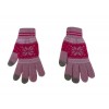 Colorfuljacquard touch screen gloves (3 figners)