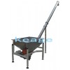 Vibrating hopper lnclined screw conveyor