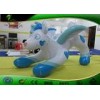 Vivid White Wolf Inflatable Cartoon Characters With Heart - Shaped Printing