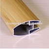 Wood color aluminum profile sliding door aluminum sliding wardrobe door