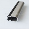 Wardrobe clothes oval tube aluminum wardrobe rail aluminum tube