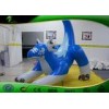 Outside Backyard Blue Inflatable Sea Dragon Toy For Siting / Riding