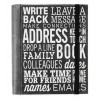 Black Leather Address Journal