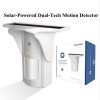 Home security intruder detector wireless Solar-Powered Dual-Tech waterproof Motion sensor