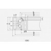 Double-Row Different Diameter Balls Slewing Ring Without Gear